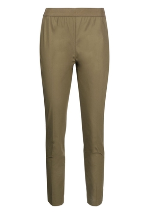 TWINSET logo-plaque detail trousers - Green