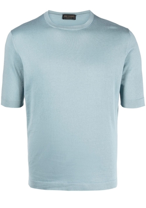 Dell'oglio crew-neck cotton T-shirt - Blue
