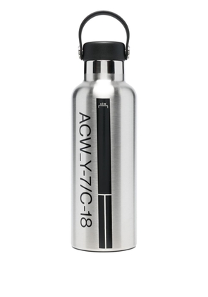 A-COLD-WALL* logo-print water flask - Grey