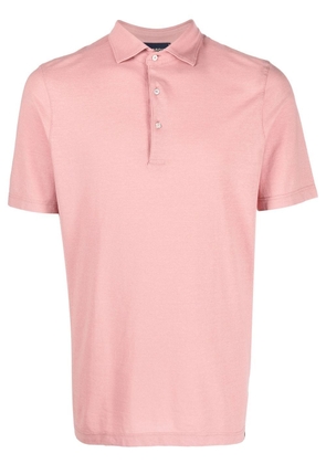 Lardini cotton short-sleeved polo shirt - Pink