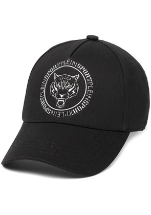 Plein Sport Carbon Tiger-print baseball cap - Black