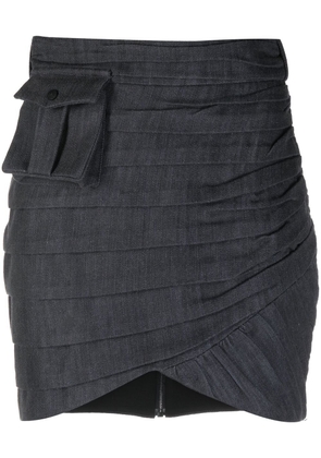 The Mannei 'Bordeaux' ruched skirt - Blue