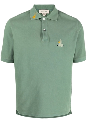 Nick Fouquet motif-embroidered polo shirt - Green