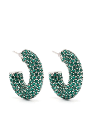 Amina Muaddi crystal-embellished earrings - Silver