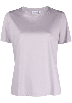 Calvin Klein short-sleeved crew-neck T-shirt - Purple