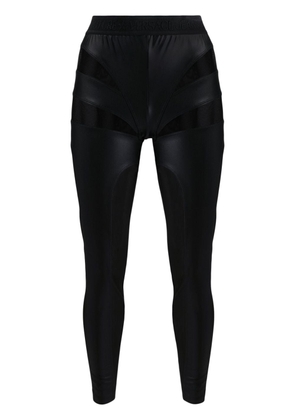 Versace Jeans Couture semi-sheer panelled leggings - Black