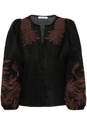 Dorothee Schumacher Exquisite Luxury linen blouse - Black