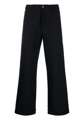 Société Anonyme pinstripe-pattern straight-leg trousers - Blue