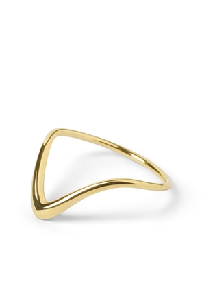 THE ALKEMISTRY 18kt yellow gold wave ring