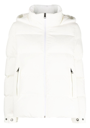 Kiton quilted hooded jacket - White