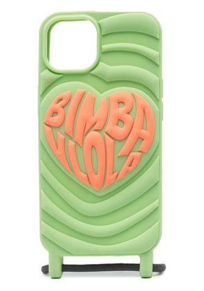 Bimba y Lola logo-embossed iPhone 13 case - Green