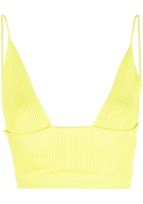 Dsquared2 ribbed-knit bralette top - Green