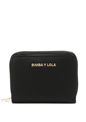 Bimba y Lola logo lettering wallet - Black