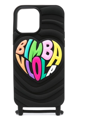 Bimba y Lola logo-embossed iPhone 13 Pro Max case - Black