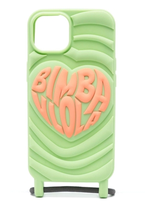 Bimba y Lola logo-embossed iPhone 14 case - Green