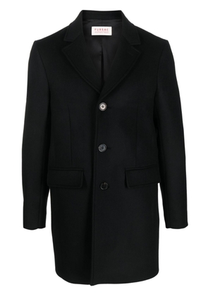 FURSAC single-breasted narrow-lapels coat - Black