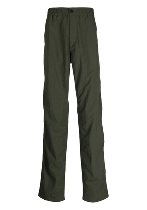 Maison Kitsuné elasticated-waistband straight-leg trousers - Green