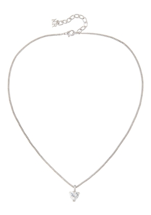 Nina Ricci 1980s heart pendant necklace - Silver