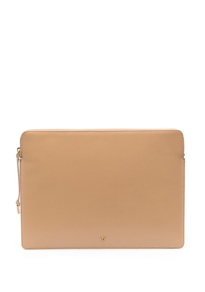 By Malene Birger Aya recycled-leather laptop bag - Neutrals