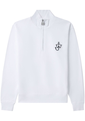 JW Anderson logo-embroidered padlock-detail sweatshirt - White