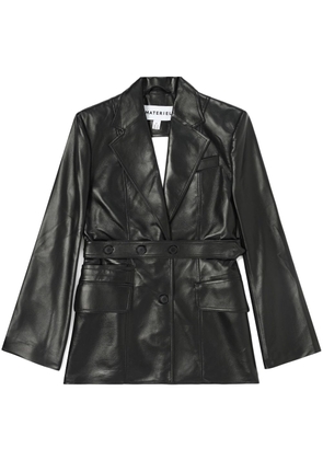 Materiel open-back belted blazer - Black