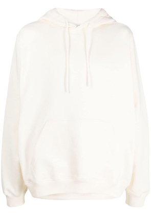 MSGM logo-print cotton-jersey hoodie - Neutrals