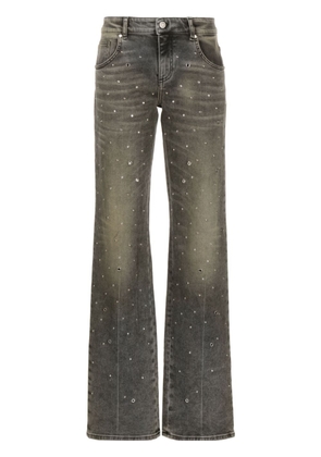 Blumarine studded straight-leg jeans - Grey