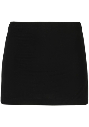 WARDROBE.NYC layered jersey miniskirt - Black