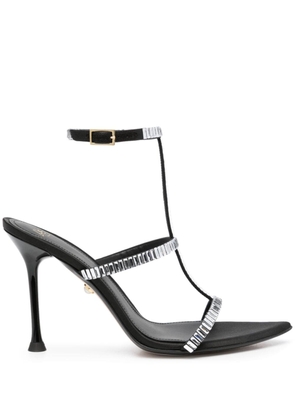 Alevì Lisa 95mm crystal-embellished sandals - Black