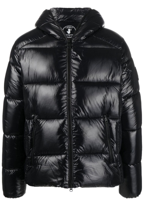 Save The Duck glossy-finish padded jacket - Black