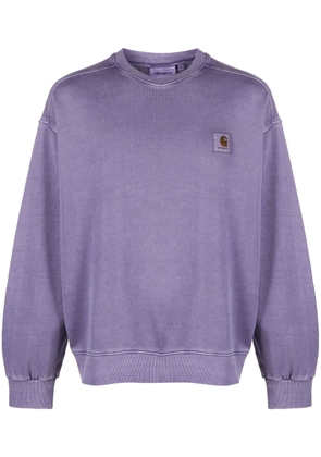 Carhartt WIP chest logo-patch sweatshirt - Purple