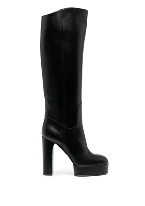 Casadei Betty 125mm leather boots - Black