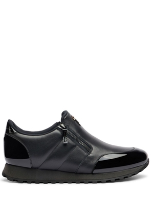 Giuseppe Zanotti Idle Run quilted leather zip-up loafers - Black