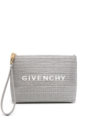 Givenchy 4G-embroidered travel pouch - Grey