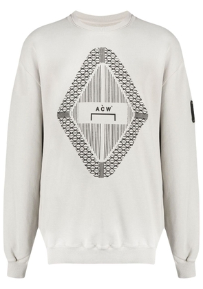 A-COLD-WALL* Gradient logo-print sweatshirt - Grey