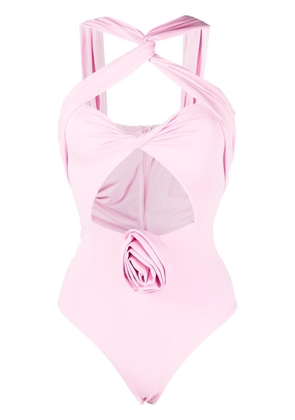 Magda Butrym twisted cut-out bodysuit - Pink