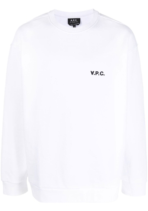 A.P.C. Clint long-sleeve sweatshirt - White