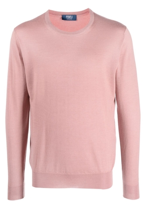 Fedeli crew-neck jersey-knit jumper - Pink