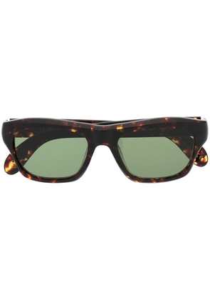 Lesca square frame sunglasses - Brown