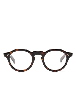 Eyevan7285 round-frame tortoiseshell-effect glasses - Brown