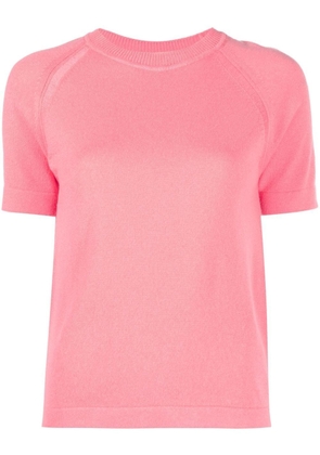 Barrie short-sleeve knitted top - Pink