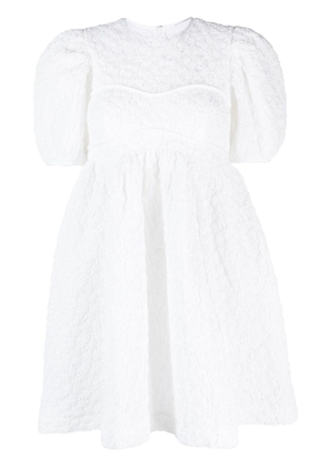 Cecilie Bahnsen short-sleeve jacquard minidress - White
