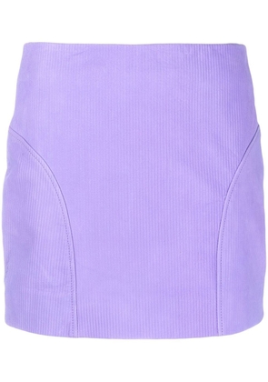 REMAIN leather mini skirt - Purple