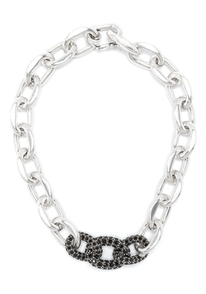 ISABEL MARANT crystal-embellished curb-chain necklace - Black