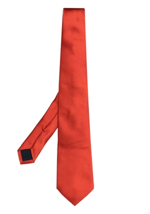 Lady Anne pointed-tip silk tie - Orange