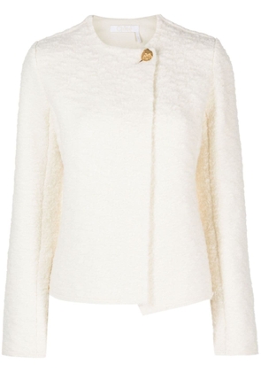 Chloé textured wool-blend jacket - Neutrals