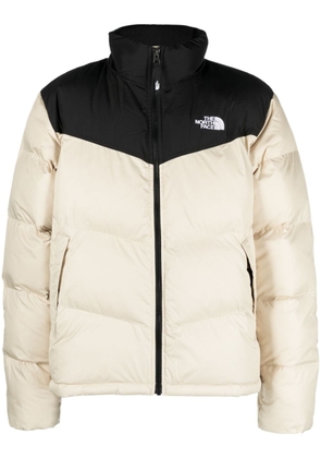 The North Face Saikuru logo-embroidered quilted jacket - Neutrals