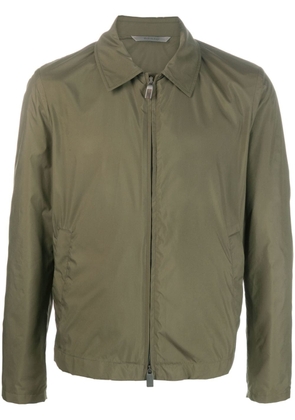 Canali plain lightweight jacket - Green