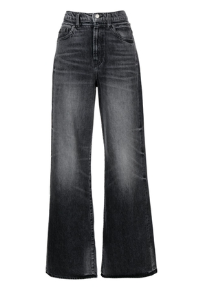 AMIRI high-waisted wide-leg jeans - Black