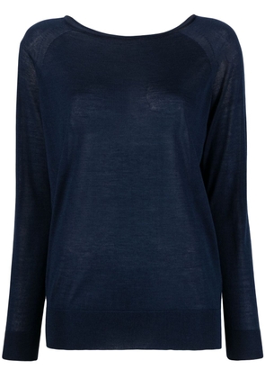 Nuur long-sleeved knitted jumper - Blue